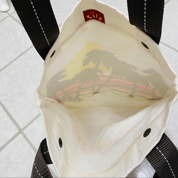 Tilt California palm tree tote shoulder handbag - Picture 6 of 8